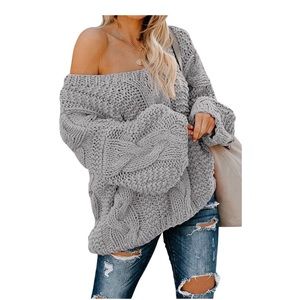 Sexy off shoulder sweater